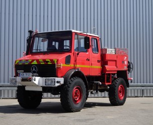 Mercedes-Benz Unimog U 1550 L 4x4 Unimog U1550 L (437) Mercedes Benz, Doppelkabine, SIDES CCF2000 ltr. TT 3830