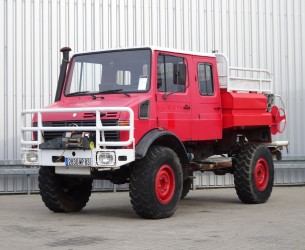 Unimog U 1550 L 4x4 Unimog U1550 L (437) Mercedes Benz, Doppelkabine, SIDES CCF2000 ltr. - Expeditievoertuig, Camper TT 4063