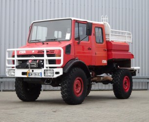 Unimog Mercedes Benz 4x4 Unimog U1550 L (437) Mercedes Benz, Doppelkabine, SIDES CCF2000 ltr. - Expeditievoertuig, Camper TT 4071