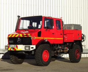 Mercedes-Benz Unimog 1550L 4x4 Unimog U1550 L (437) Mercedes Benz, Doppelkabine, SIDES CCF2000 ltr. - Expeditievoertuig, Camper TT 4091
