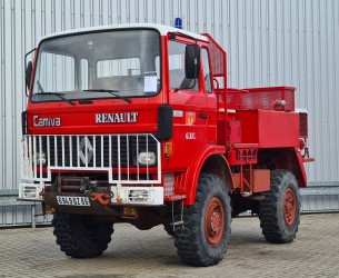 Renault 75.130 4x4 -Feuerwehr, Fire brigade -1.500 ltr watertank - 5t. Lier, Wich, Winde -, Expeditie, Camper TT 4294