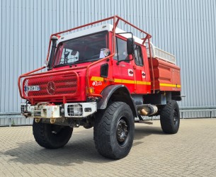 Unimog Mercedes Benz U 5000 4x4 - (type 437.4) 4000 ltr. -Doppelkabine,Uberrollkafig - SIDES CCF - Expeditievoertuig, Camper TT 4360