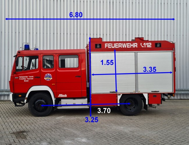 Mercedes-Benz 917 AK 4x4 -Feuerwehr, Fire brigade - 1.250 ltr watertank - Expeditie, Camper TT 4390