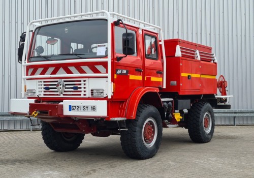 Renault M 210 Midliner 4x4 -Feuerwehr, Fire brigade - 2.500 ltr watertank - 5.6t Winch Expeditie, Camper, Dobbelcabine TT 4408