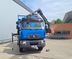Renault C280 Hiab 8TM Kraan, Crane, Kran, Grue - Kipper, Tipper, Benne - Low KM TT 4449