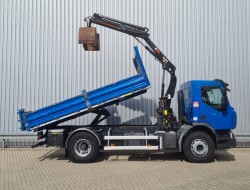 Renault C280 Hiab 8TM Kraan, Crane, Kran, Grue - Kipper, Tipper, Benne - Low KM TT 4449