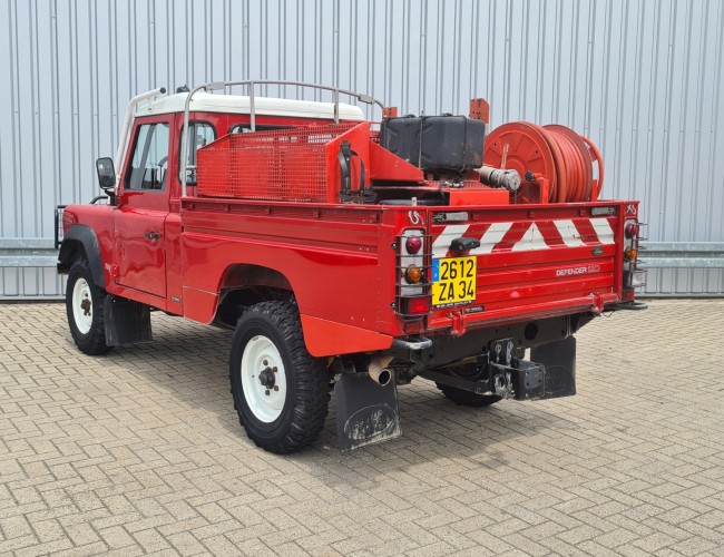 Land Rover Defender 110 4x4 - 2.4 TD - TD5 -4WD - Brandweer, 500 ltr Watertank, pomp, pick up TT 4468