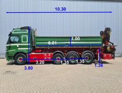 Volvo FM 500 8x2 - Palfinger 18 TM Kraan, Crane, Kran, Grue - Remote control - Euro 6 TT 4480