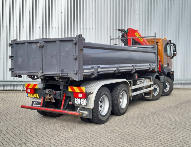 Iveco X-way 480 8x4 - 13TM Palfinger Kraan, Crane, Kran, Grue - Kipper, Tipper, Benne TT 4493