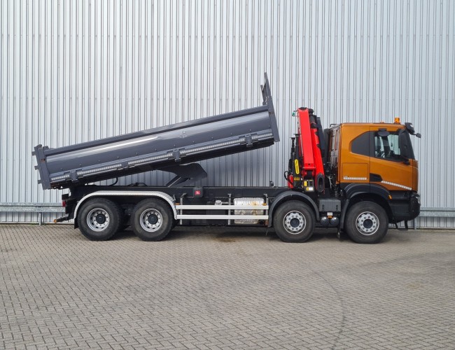 Iveco X-way 480 8x4 - 13TM Palfinger Kraan, Crane, Kran, Grue - Kipper, Tipper, Benne TT 4493