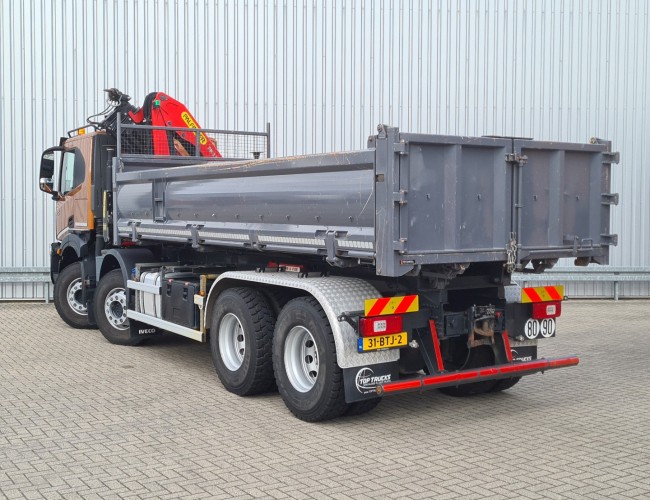Iveco X-way 480 8x4 - 13TM Palfinger Kraan, Crane, Kran, Grue - Kipper, Tipper, Benne TT 4493