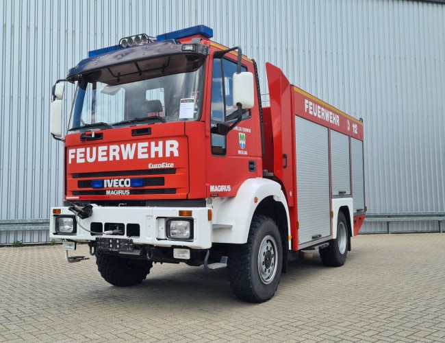 Iveco 95 E18 EuroFire 4x4 - Lier, Winch, Winde -Feuerwehr, Fire brigade - Expeditie, Camper, DOKA TT 4499
