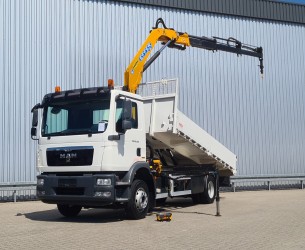 MAN TGM 12.250 Effer 10TM Kraan, Crane, Kran, Grue - Kipper, Tipper, Benne - Low km!!! TT 4512