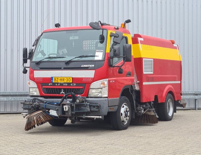 Mitsubishi Canter 7 C15 Brock SL 140/2 Sweeper, Road Surface Cleaner, Front Brush, Kehrmaschine TT 4576