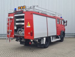 Mercedes-Benz 1120 AF 4x4 - 1.600 ltr watertank -Feuerwehr, Fire brigade- Crew Cab - Expeditie, Camper, Low Gear! TT 4704