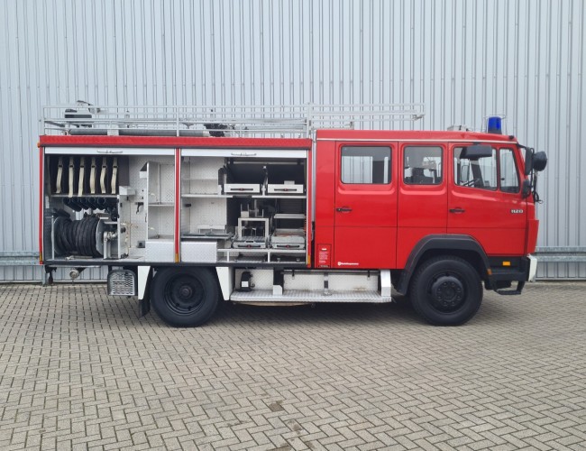 Mercedes-Benz 1120 AF 4x4 - 1.600 ltr watertank -Feuerwehr, Fire brigade- Crew Cab - Expeditie, Camper, Low Gear! TT 4704