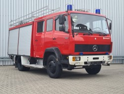 Mercedes-Benz 1120 AF 4x4 - 1.600 ltr watertank -Feuerwehr, Fire brigade- Crew Cab - Expeditie, Camper, Low Gear! TT 4704