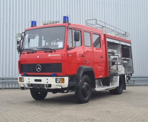 Mercedes-Benz 1120 AF 4x4 - 1.600 ltr watertank -Feuerwehr, Fire brigade- Crew Cab - Expeditie, Camper, Low Gear! TT 4704