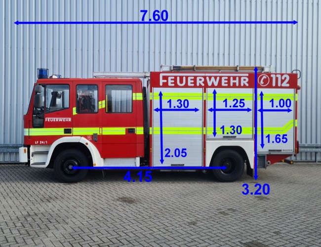 Iveco 150 E27 1.600 ltr watertank - Generator, Fire truck, Crewcab, Doppelcabine - Rescue TT 4712