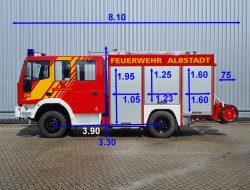 Iveco 135 E24 Euro Fire 4x4 -1600 ltr -Feuerwehr, Fire brigade - Expeditie, Camper, DOKA TT 4723