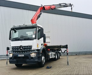 Mercedes-Benz Arocs 2535 6x2 -17 TM Fassi Kraan, Crane, Kran, Grue - Remote Control TT 4795