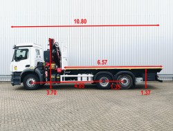 Mercedes-Benz Arocs 2535 6x2 -17 TM Fassi Kraan, Crane, Kran, Grue - Remote Control TT 4795