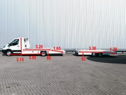 Ford Transit 350 2.2 TDCI L4H1 - Air suspension, Tijhof combi, car transporter TT 4797