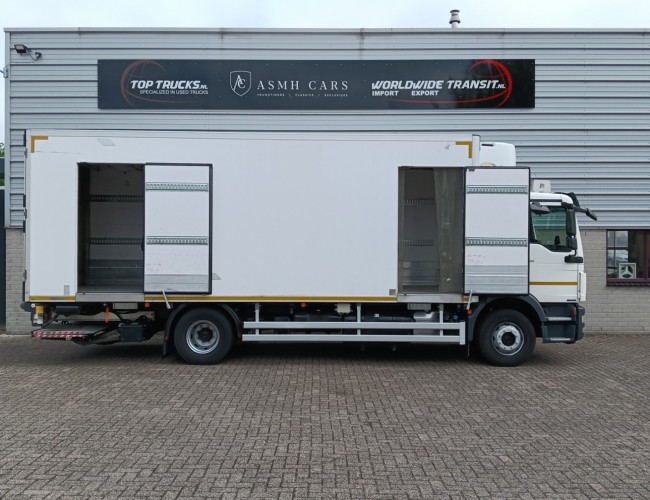 MAN TGM 15.250 Carrier Supra 850 MT, 2 Verdampers, Diepvries -30, DHollandia Laadklep TT 4831