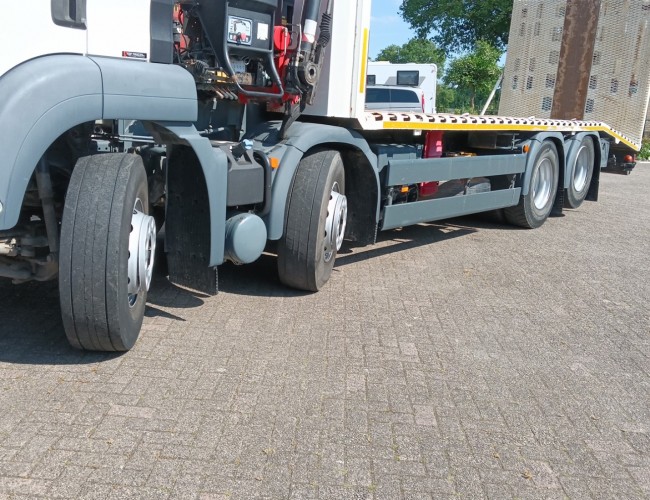 MAN TGS 35.360 8x2 - Hiab 16 TM Crane, Machine transporter, Loading ramp, recovery truck 6.2T. winch TT 4834