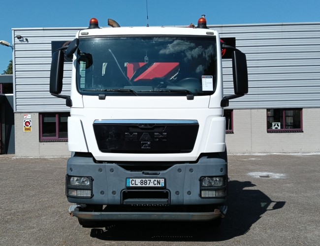 MAN TGS 35.360 8x2 - Hiab 16 TM Crane, Machine transporter, Loading ramp, recovery truck 6.2T. winch TT 4834