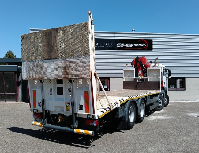 MAN TGS 35.360 8x2 - Hiab 16 TM Kraan, Machine transporter, Oprijwagen, afsleepwagen 6.2T. lier TT 4834