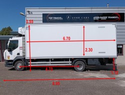 Renault D 210.12 Carrier Supra 850 MT, 2 Verdampers, Diepvries -30, Telma Rem - DHollandia Laadklep, LDW, Loadlift TT 4839