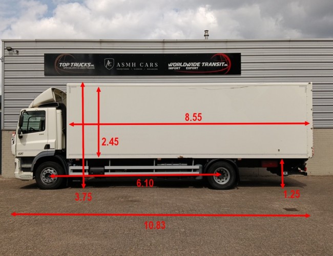 DAF CF 290 FA DHollandia 3.000 kg Laadklep, Loadlift, Ladebordwand TT 4843