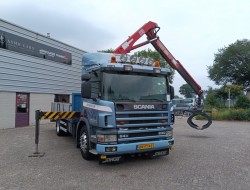 Scania P 94.230 NA - HMF 11TM Crane, Crane, Crane -Manual -Rotor -Bakker Clamshell Bucket TT 4854