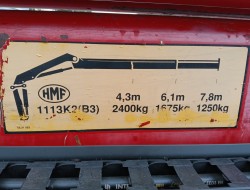 Scania P 94.230 NA - HMF 11TM Crane, Crane, Crane -Manual -Rotor -Bakker Clamshell Bucket TT 4854