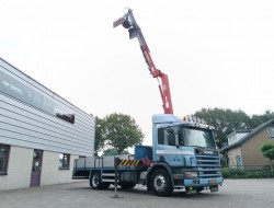 Scania P 94.230 NA - HMF 11TM Crane, Crane, Crane -Manual -Rotor -Bakker Clamshell Bucket TT 4854