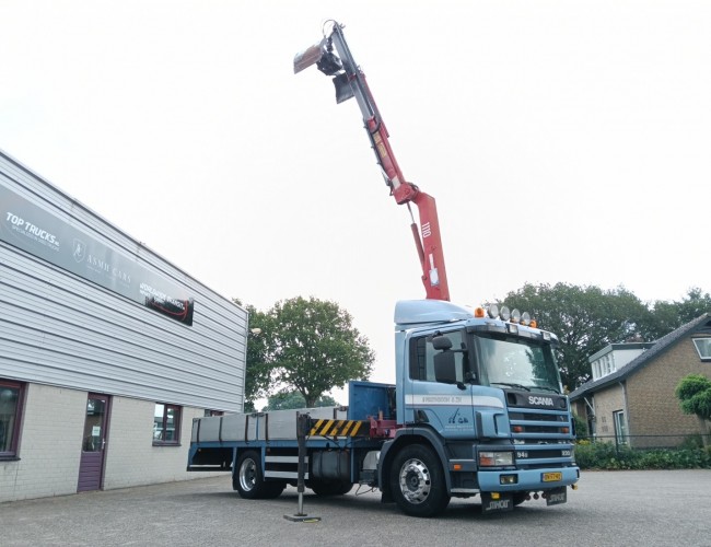 Scania P 94.230 NA - HMF 11TM Crane, Crane, Crane -Manual -Rotor -Bakker Clamshell Bucket TT 4854