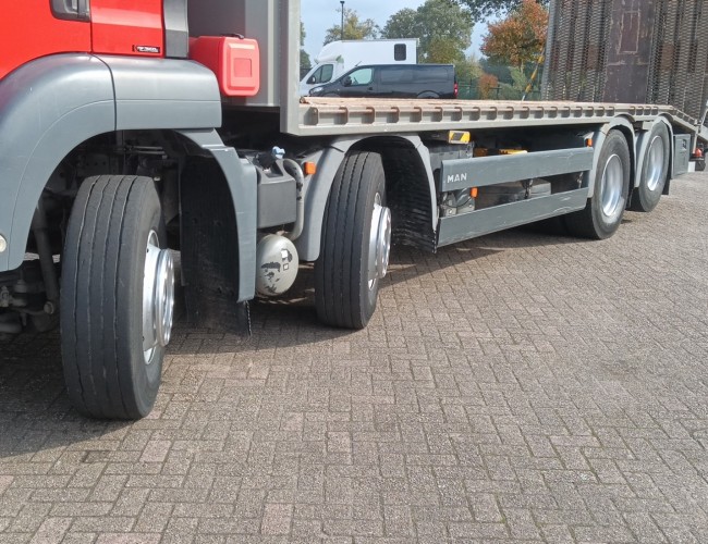 MAN TGS 35.360 8x2 - Machine transporter, loading ramp, tow truck 6.2T. winch TT 4860