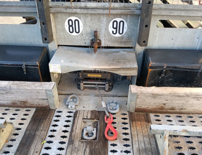 MAN TGS 35.420 8x2 - Fassi 29TM Crane, Machine transporter, Loading ramp, Tow truck 7.2T. Winch TT 4882