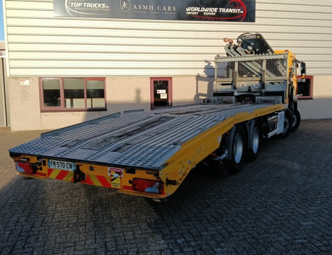 MAN TGS 35.420 8x2 - Fassi 29TM Crane, Machine transporter, Loading ramp, Tow truck 7.2T. Winch TT 4882