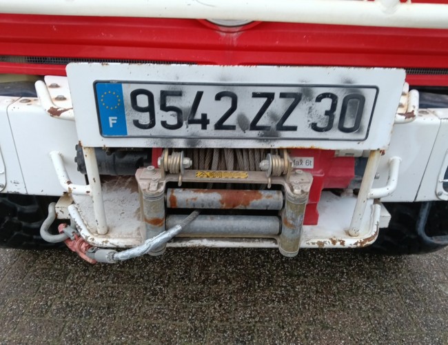 Unimog U 5000 Mercedes Benz -4x4 - (type 437.4) 4000 ltr -Wich -Feuerwehr Doppelkabine,Uberrollkafig - Camivar - Expeditievoertuig, Camper TT 4889