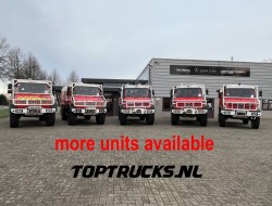 Unimog U 5000 Mercedes Benz -4x4 - (type 437.4) 4000 ltr -Wich -Feuerwehr Doppelkabine,Uberrollkafig - Camivar - Expeditievoertuig, Camper TT 4891