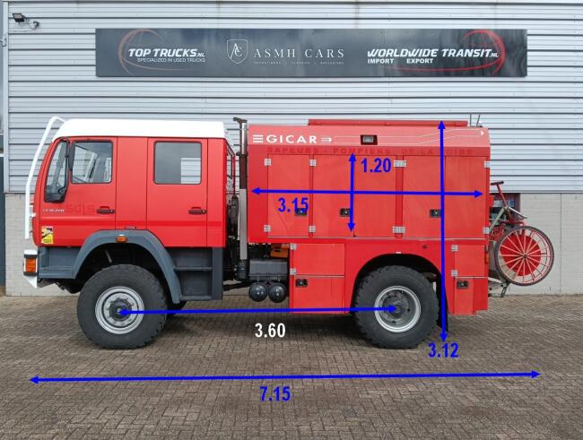 MAN 18.220 4x4- 3.000 ltr -Brandweer, Feuerwehr, Fire - Doppelcabine TT 4686