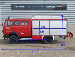 Mercedes-Benz 1120 4x4 - 1.200 ltr Brandweer,Feuerwehr, Fire brigade- Crew Cab - Expeditie, Camper TT 4740