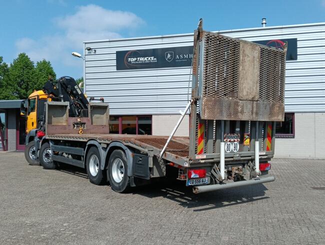 MAN TGS 35.360 8x2 - Hiab 16 TM Kraan, Machine transporter, Oprijwagen, afsleepwagen 6,27 T. lier TT 4832-A