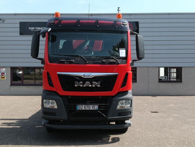 MAN TGS 35.360 8x2 - Fassi 23TM Kraan, Machine transporter, Oprijwagen, afsleepwagen 6.2T. lier TT 4842-A