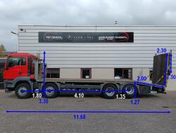MAN TGS 35.360 8x2 - Machine transporter, Oprijwagen, afsleepwagen 6.2T. lier TT 4860