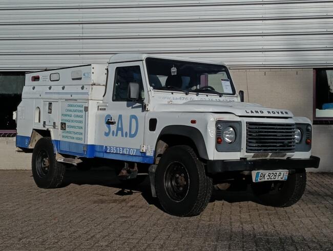 Land Rover Defender 130 4x4 -2.4 TD -Pickup, vacuüm, hogedruk pomp, Riool, zuigwagen TT 4880