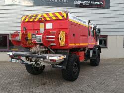 Unimog U 5000 Mercedes Benz -4x4 - (type 437.4) 4000 ltr -Lier, Winch -Feuerwehr Doppelkabine,Uberrollkafig - Cimaex TT 4887