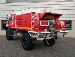 Mercedes-Benz Unimog U 5000 4x4 - (type 437.4) 4000 ltr -Lier, Winch -Feuerwehr Doppelkabine,Uberrollkafig - Camiva - Expeditievoertuig, Camper TT 4888